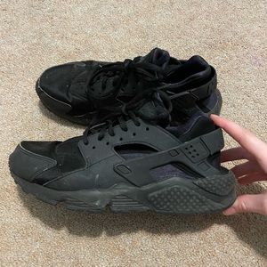 Black Nike Air shoes